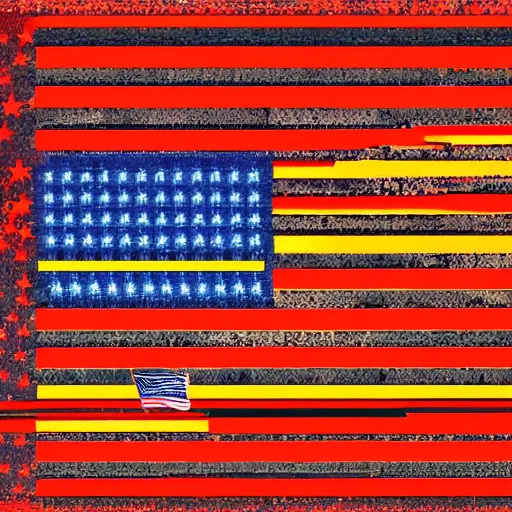 Image similar to the flag of a glitching society