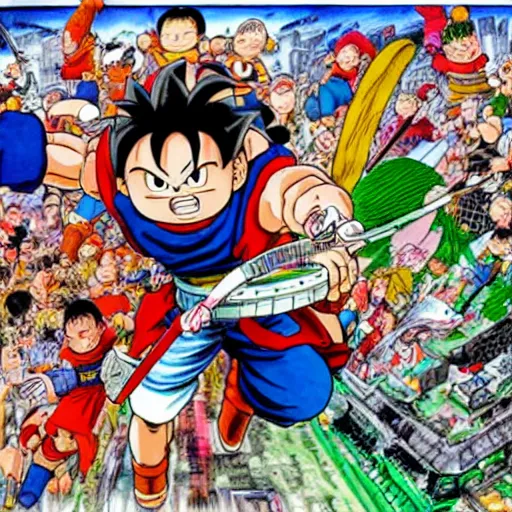 Image similar to akira toriyama art