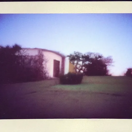 Prompt: polaroid coloured photo of a poltergeist paranormal activities with mirage