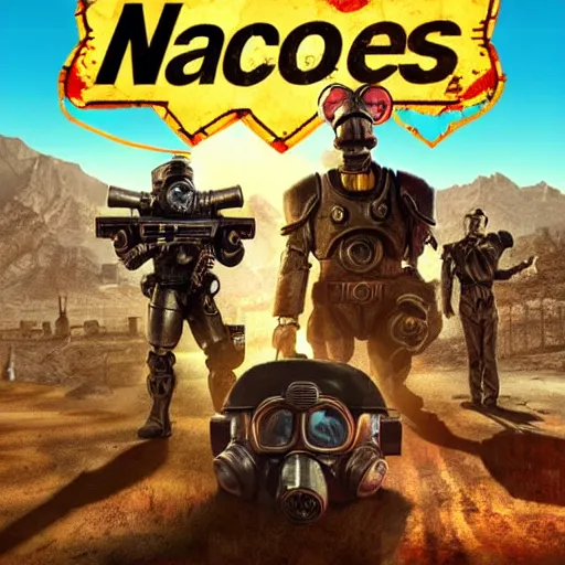 Prompt: fallout : new vegas 2 box art