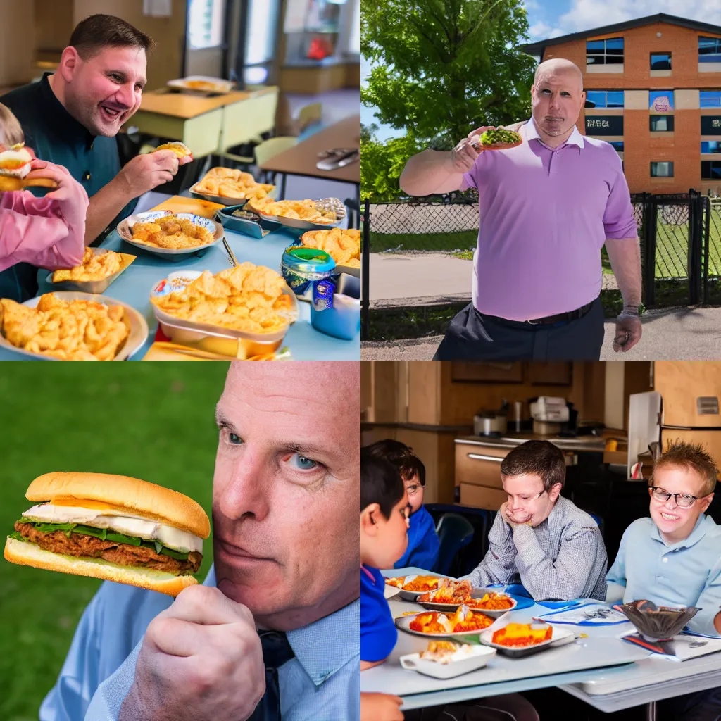 Elementary School Principal From Albany Eating Steamed Stable 