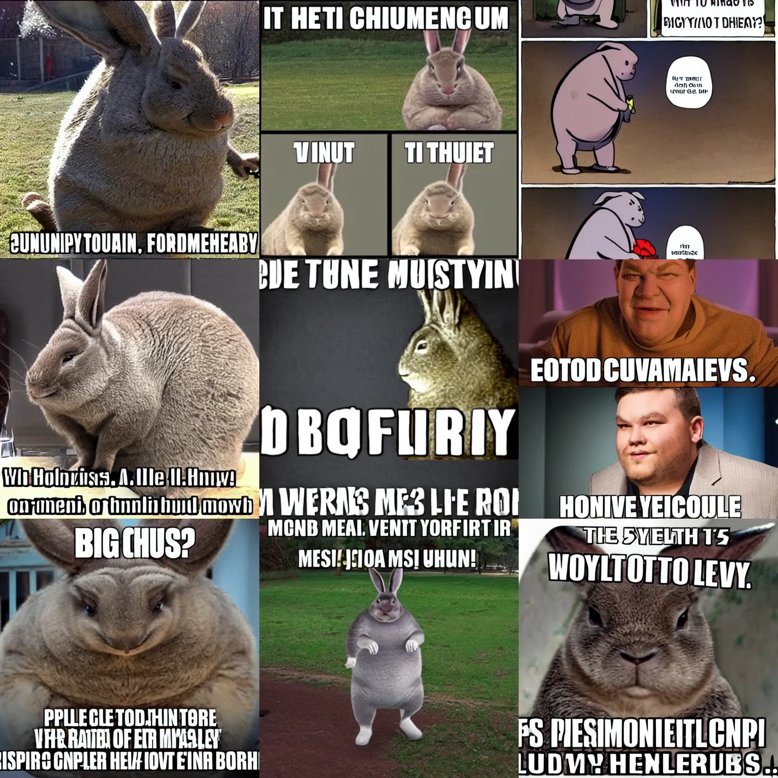 Prompt: big chungus meme