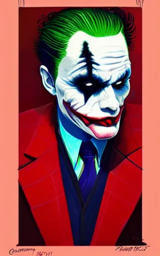 Prompt: painting of The Joker by Christopher Balaskas