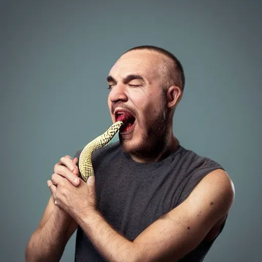 Image similar to man with snake tongue