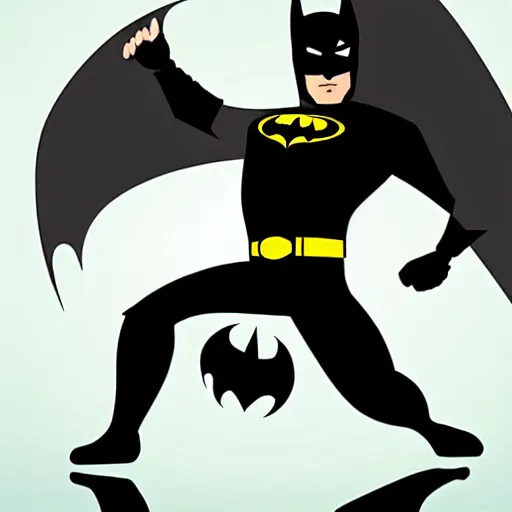 Prompt: vector art of batman breakdancing