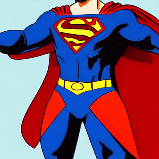 Image similar to concept art superman