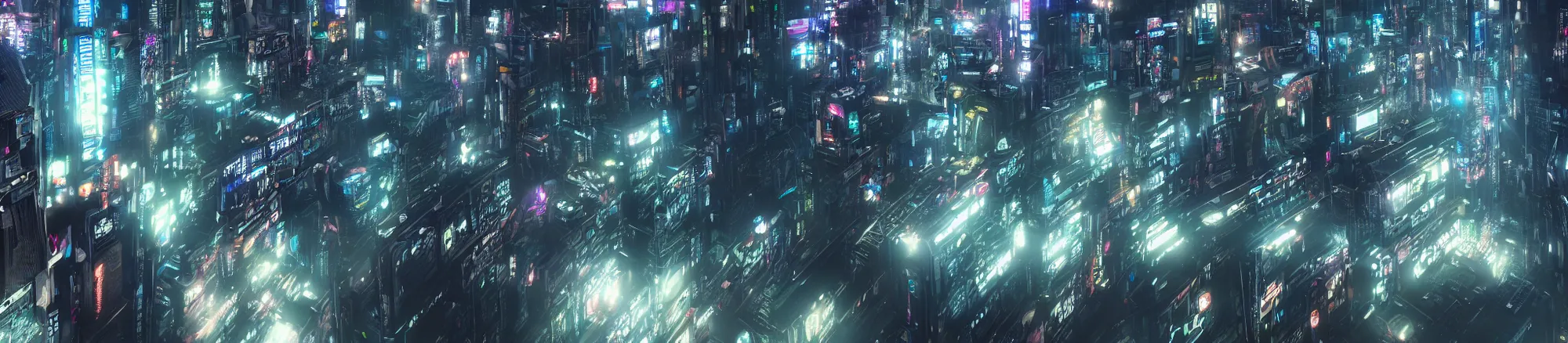 Image similar to A gigantic, sprawling cyberpunk megacity, Tokyo, night, unreal engine, octane render, ray tracing, realistic, highly detailed, cinematic, hyper realism, high detail, synthwave, concept art, award winning, anime