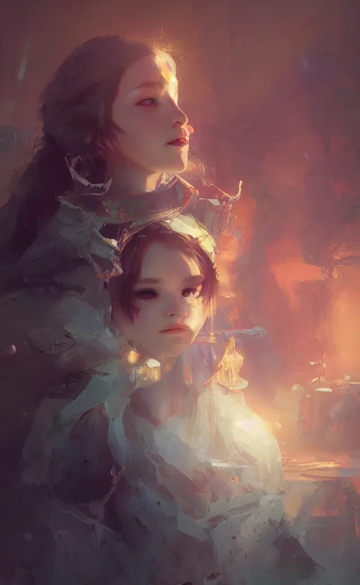 Image similar to Alchemist Princess, volumetric lighting, digital painting, highly detailed, artstation, sharp focus, illustration, concept art, ruan jia, steve mccurry