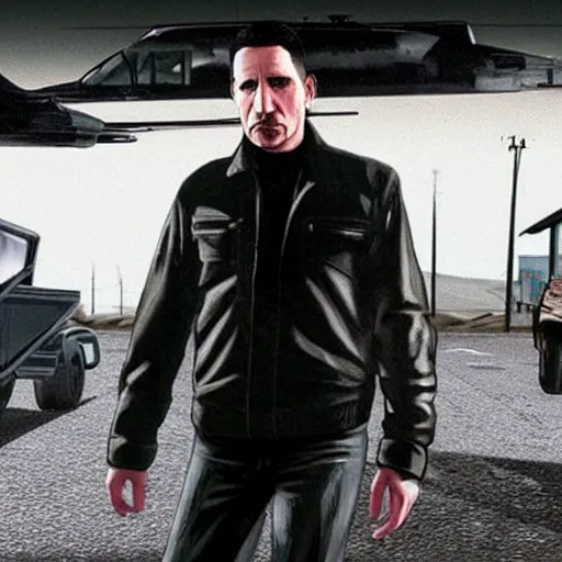 Image similar to Trent Reznor in GTA Sandreas