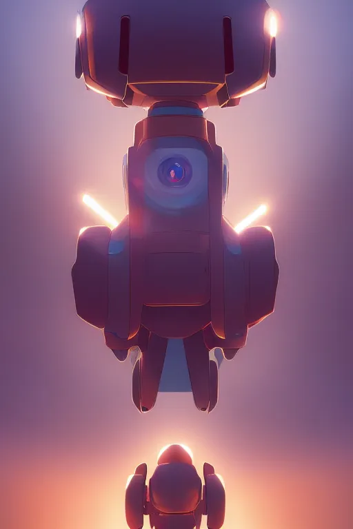 Image similar to metabots medabots medarotto medarot robot minimalist comics, behance hd by jesper ejsing, by rhads, makoto shinkai and lois van baarle, ilya kuvshinov, rossdraws global illumination ray tracing hdr radiating a glowing aura