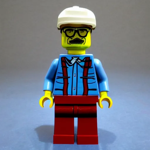 Image similar to walter white lego figure realistic photo