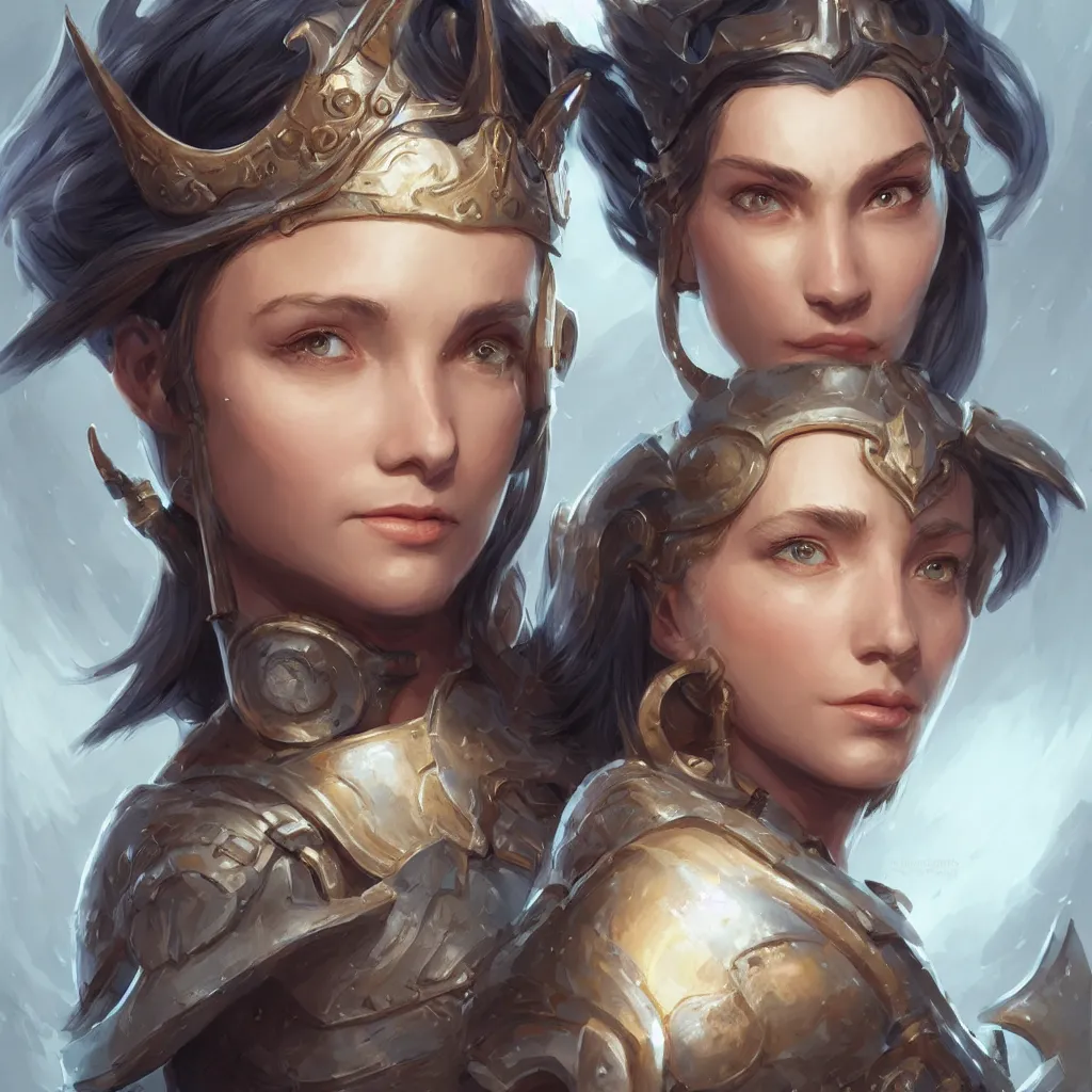 Image similar to athena, d & d, fantasy, portrait, highly detailed, headshot, digital painting, trending on artstation, concept art, sharp focus, illustration, art by artgerm and greg rutkowski and magali villeneuve