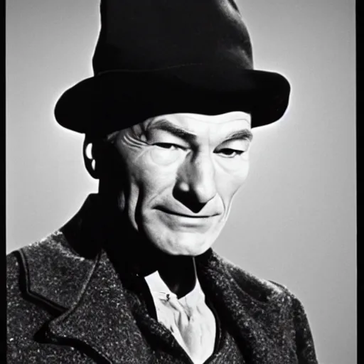 Image similar to film still of patrick stewart in the drama Samuel's Beckett's The Unnameable (1969)