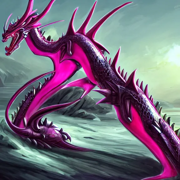 Image similar to very close up foot shot, detailed foot shot, hyperdetailed elegant beautiful stunning anthropomorphic hot mecha female dragon showing detailed sharp dragon claws close to camera, laying on beach, sharp claws, sharp silver armor, fuchsia skin, dragon art, warframe destiny fanart, paw art, furry paws, furaffinity, deviantart, octane, ekasportal