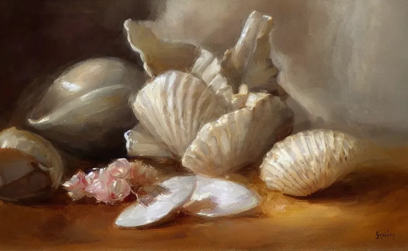 Image similar to Beautiful alchemy seashell. By Konstantin Razumov, highly detailded