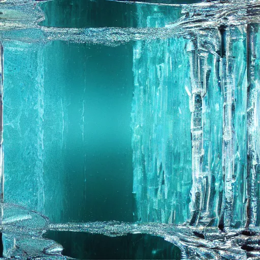 Image similar to icy submerged transparendigitalart leaked aquatic noticing