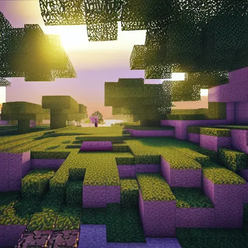 Prompt: realistic minecraft, octane render, unreal engine, raytracing, 8k