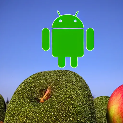 Image similar to android mixed apple logo