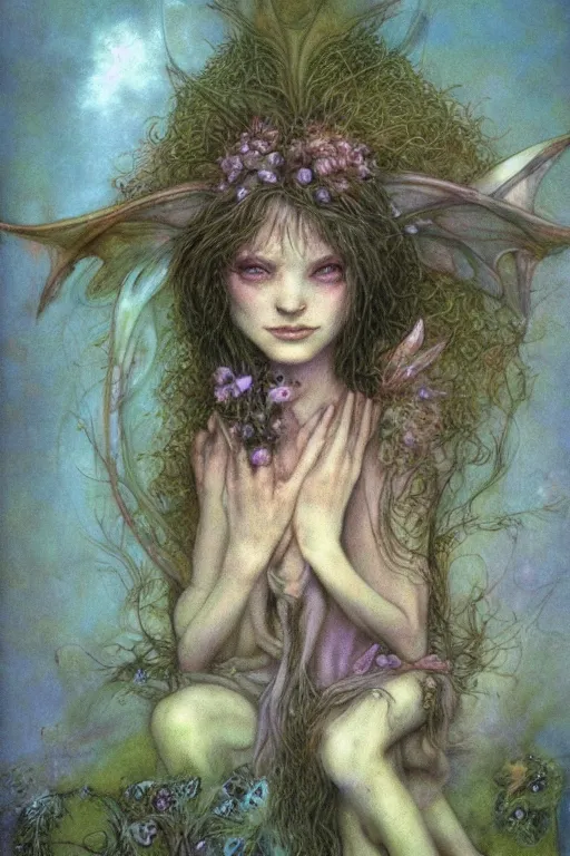 Image similar to a faerie by brian froud