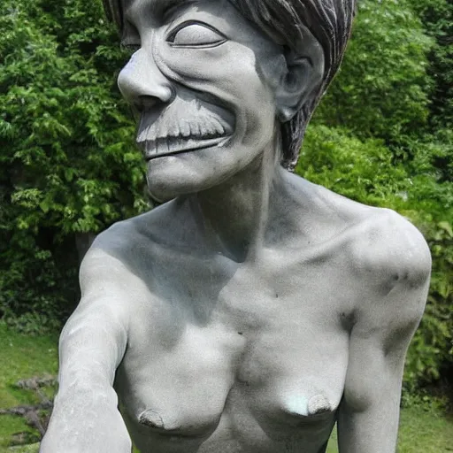 Image similar to photo of a weird statue by Izumi Kato