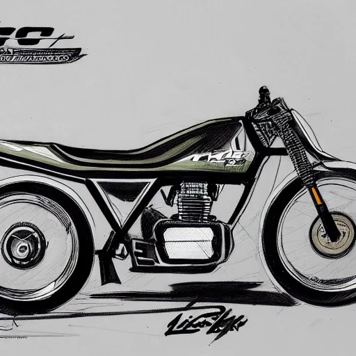 Image similar to 1980s motorcycle sketch concept art, high detail, high definition, 8k