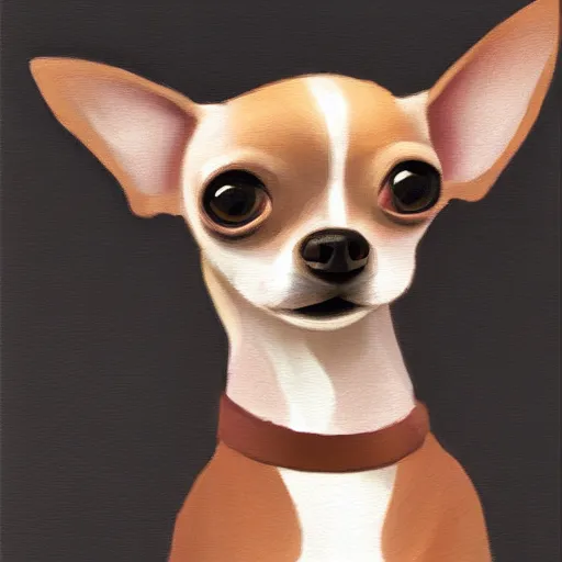 Prompt: A toothless chihuahua inspirational portrait