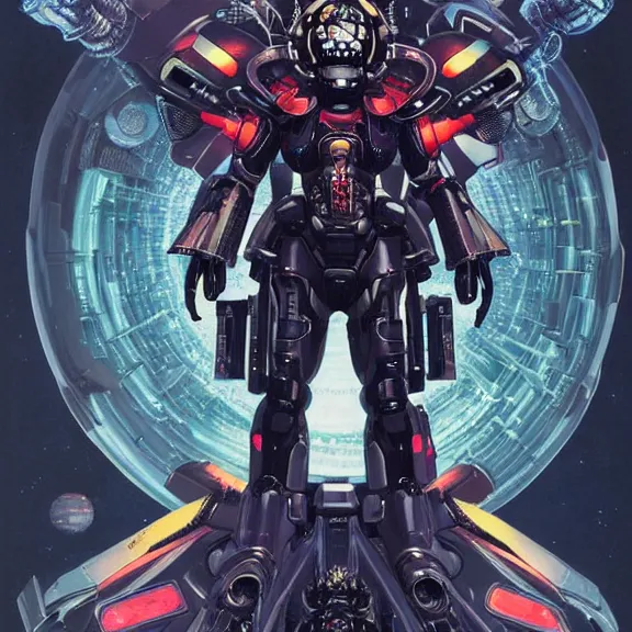 Prompt: a highly detailed ((((((dead)))))) ghost in the shell space pirate portrait of an interstellar criminal radiating a dark unholy aura, a divine cosmic punisher, ornate black futuristic gundam armor, intricate broken space helmet, VR iridium visor, 8k, by Tristan eaton, Stanley Artgermm, Tom Bagshaw, Greg Rutkowski, Carne Griffiths, Ayami Kojima, Beksinski, Giger, trending on DeviantArt, face enhance, hyper detailed, minimalist, cybernetic, android, blade runner, full of colour,