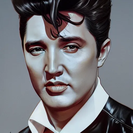 Prompt: ultra realistic illustration, wide angle shot, elvis as elon musk, intricate, elegant, highly detailed, digital painting, artstation, concept art, smooth, sharp focus, by artgerm and greg rutkowski and alphonse mucha