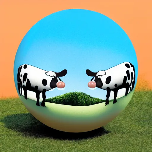 Image similar to Imagine a spherical cow