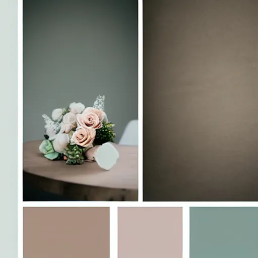 Image similar to earthy, minimal, abstract, flower, pastel and neutral colors