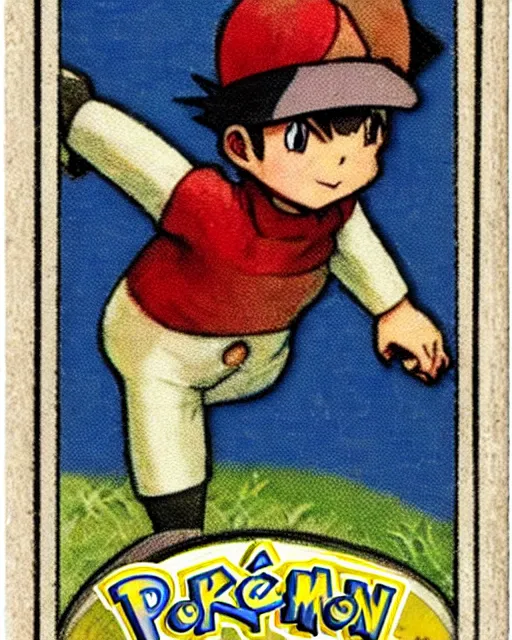 Image similar to a pokemon card from the 1 9 1 0 s