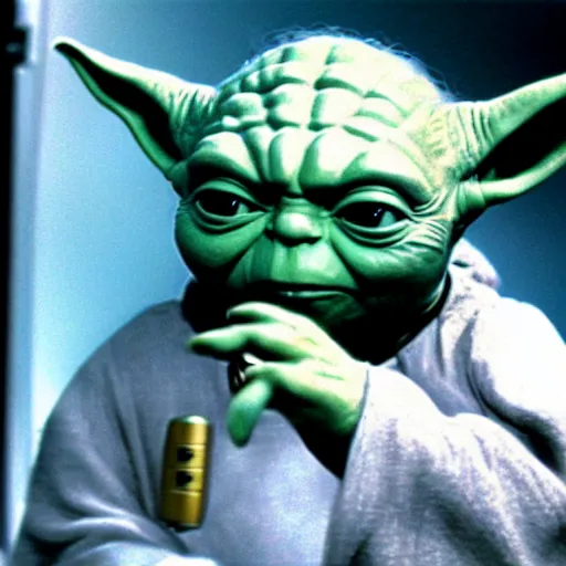 Image similar to yoda in star trek uniform, photo, 8k