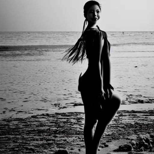Image similar to Miss Hanoi, Photoshoot on the beach. Photography, Canon, 2015.