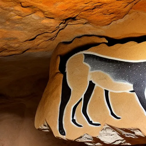 Image similar to zen, wolf, chauvet cave