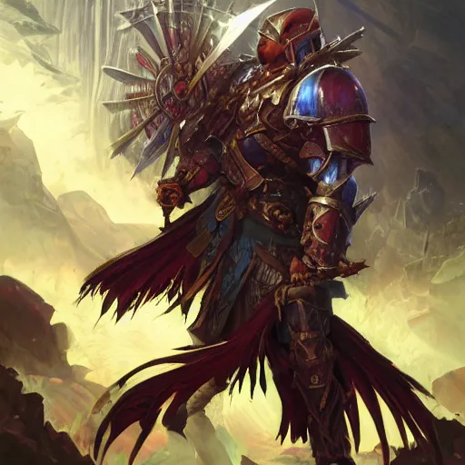 Image similar to parrot, battle armour, Anthropomorphized, casting epic spell, magic the gathering artwork, D&D, fantasy, cinematic lighting, centered, symmetrical, highly detailed, digital painting, artstation, concept art, smooth, sharp focus, illustration, volumetric lighting, epic Composition, 8k, art by Akihiko Yoshida and Greg Rutkowski and Craig Mullins, heroic pose, oil painting, cgsociety, magic lab background