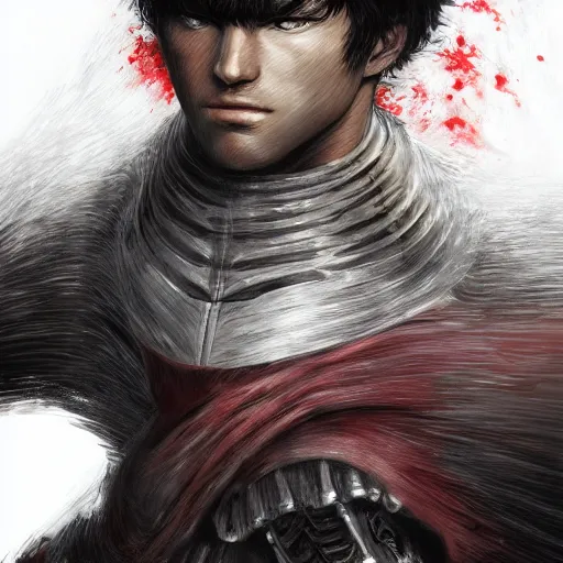 Prompt: portrait of guts from berserk,, extremely detailed, made by wlop
