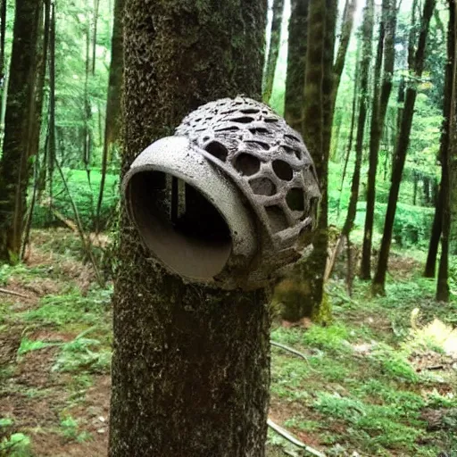 Prompt: hey reddit, found this thing in a forest. any idea what this is?