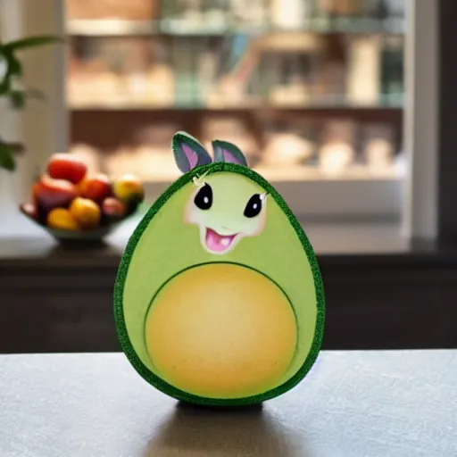 Prompt: pony as an avocado chair