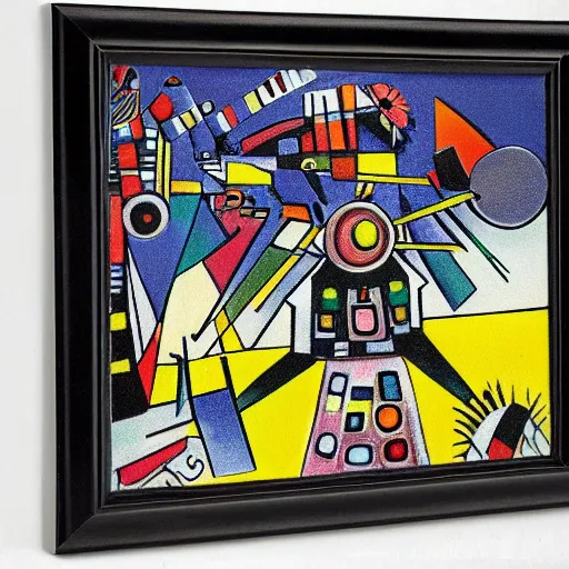 Prompt: warrior robots by Kandinsky