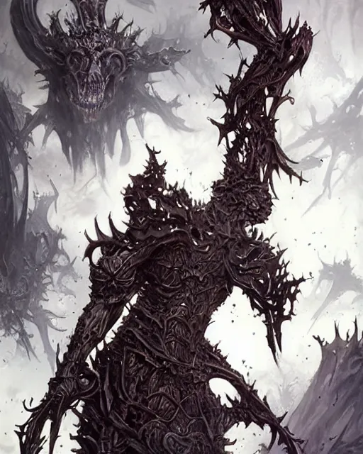Prompt: The last enemy that shall be destroyed is death, full body image, artwork by artgerm, Luminism, medievil club with spikes, D&D, extraordinary phenomenon, fantasy, intricately detailed, elegant, digital painting, smooth, sharp focus, art by Greg Rutkowski, art by Ruth Asawa, art by Stephan Martiniere, art by Ted Nasmith, art by H.R. Giger