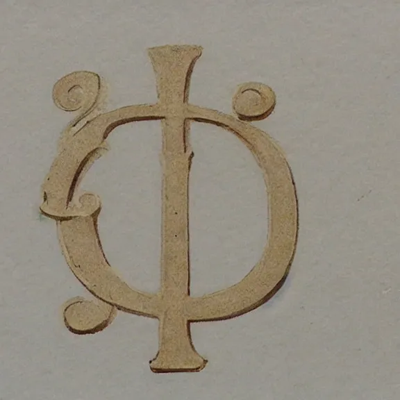 Prompt: a victorian decorative initial capital letter a.