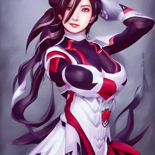 Image similar to genshin impact fan art drawn by artgerm