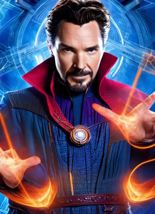 Prompt: film still of Johnny Galecki as Doctor Strange in Avengers Endgame, 4k