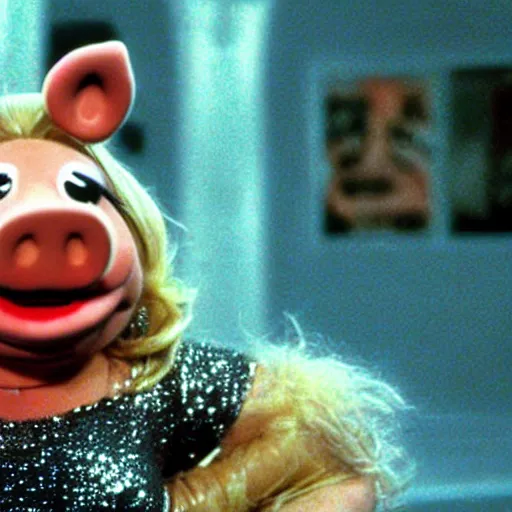 Prompt: “A film still of Miss Piggy in The Fifth Element (1997), directed by Luc Besson” 4k