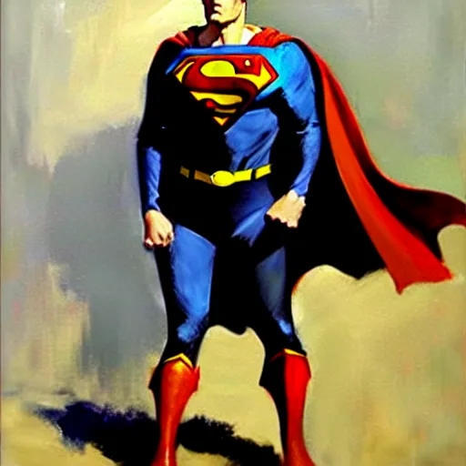 Prompt: greg manchess portrait ofsuperman in a medieval knight armour