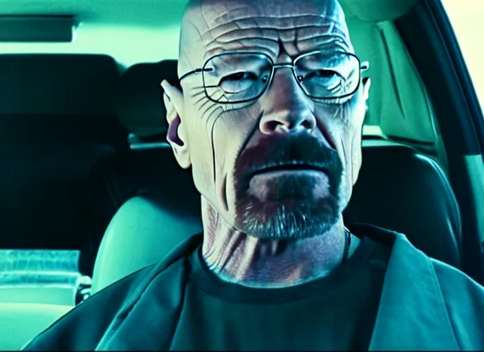 Image similar to film still of walter white as a rapper in straight outta compton movie 2 0 1 5, 8 k