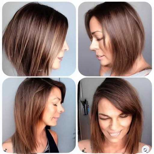Image similar to supermodel cutting her long hair off