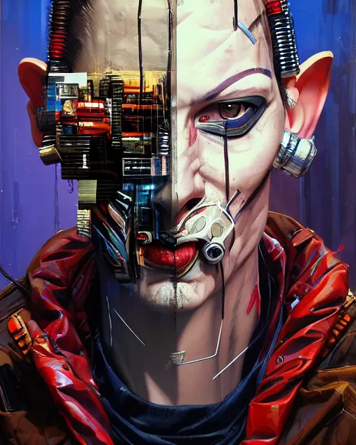 Image similar to a portrait of an anthropomorphic cyberpunk ocelot by sandra chevrier, by jon foster, detailed render, tape deck, epic composition, cybernetics, 4 k realistic, cryengine, realistic shaded lighting, sharp focus, masterpiece, by enki bilal