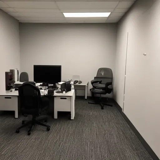 Image similar to scary office with a security camera on the wall