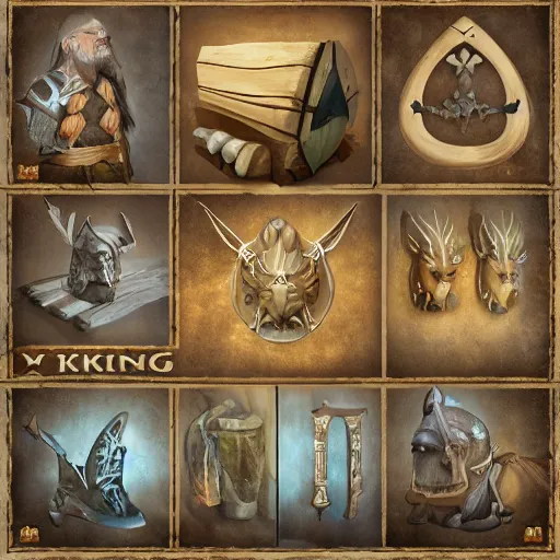 Prompt: prop magic viking art pack Created by Ivan Kunakh